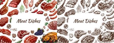 Barbecue Grill Restaurant Menus 36xAI