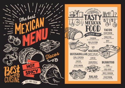 Barbecue Grill Restaurant Menus 36xAI