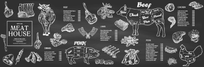 Barbecue Grill Restaurant Menus 36xAI