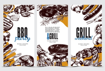 Barbecue Grill Restaurant Menus 36xAI