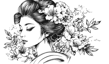 Artistic Woman Face Illustrations #1, 25xAI