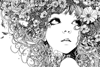 Artistic Woman Face Illustrations #1, 25xAI