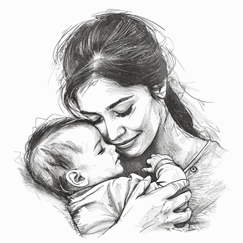 Artistic Woman Face Illustrations #1, 25xAI