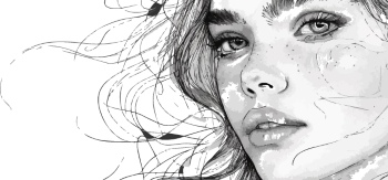 Artistic Woman Face Illustrations #1, 25xAI