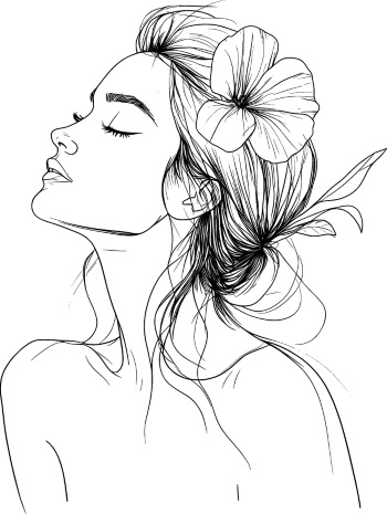 Artistic Woman Face Illustrations #2, 25xAI