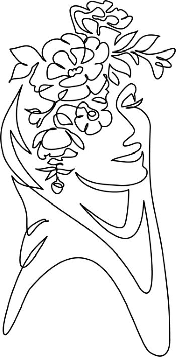 Artistic Woman Face Illustrations #2, 25xAI