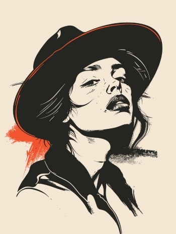 Artistic Woman Face Illustrations #2, 25xAI