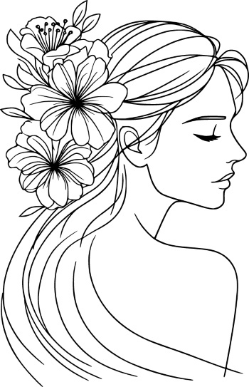 Artistic Woman Face Illustrations #2, 25xAI
