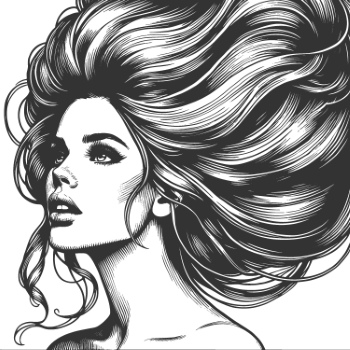 Artistic Woman Face Illustrations #3, 25xAI