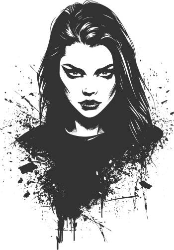 Artistic Woman Face Illustrations #3, 25xAI