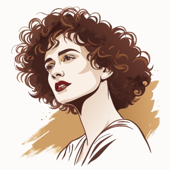 Artistic Woman Face Illustrations #3, 25xAI