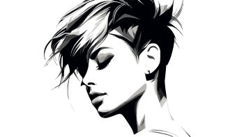 Artistic Woman Face Illustrations #3, 25xAI