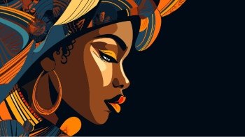 Artistic Woman Face Illustrations #4, 25xAI