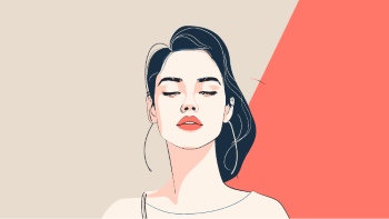 Artistic Woman Face Illustrations #4, 25xAI
