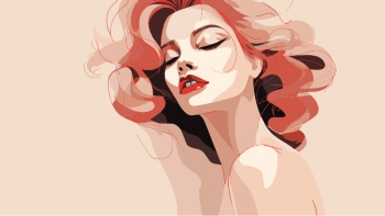 Artistic Woman Face Illustrations #4, 25xAI