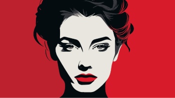 Artistic Woman Face Illustrations #4, 25xAI