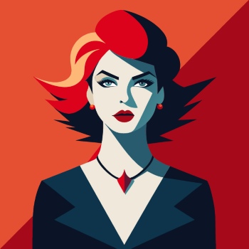 Artistic Woman Face Illustrations #4, 25xAI