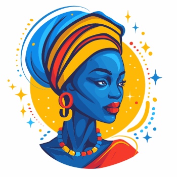 Artistic Woman Face Illustrations #5, 25xAI