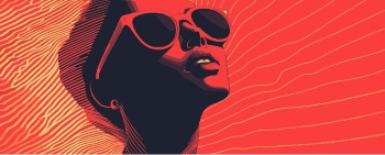 Artistic Woman Face Illustrations #5, 25xAI