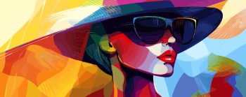 Artistic Woman Face Illustrations #5, 25xAI