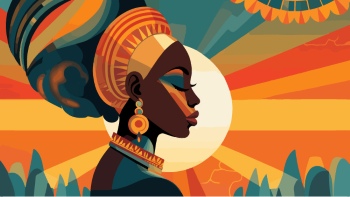 Artistic Woman Face Illustrations #6, 25xAI