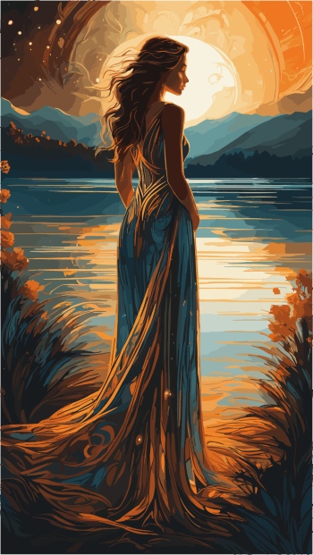 Artistic Woman Face Illustrations #6, 25xAI