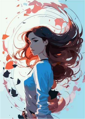 Artistic Woman Face Illustrations #6, 25xAI