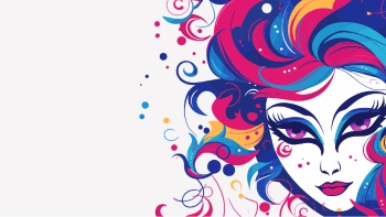 Artistic Woman Face Illustrations #6, 25xAI
