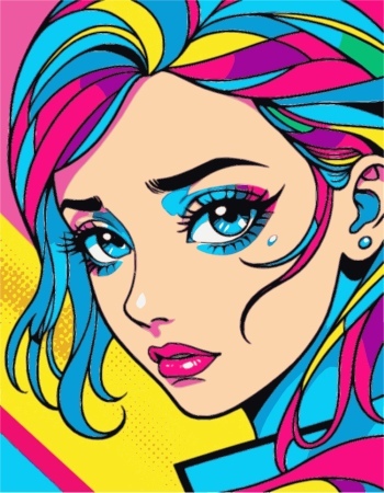 Artistic Woman Face Illustrations #7, 30xAI