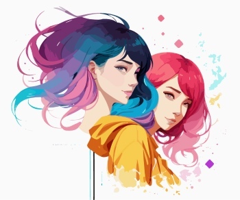Artistic Woman Face Illustrations #7, 30xAI