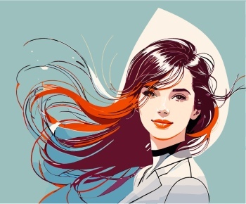 Artistic Woman Face Illustrations #7, 30xAI