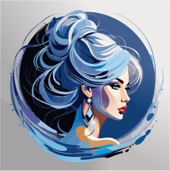 Artistic Woman Face Illustrations #7, 30xAI