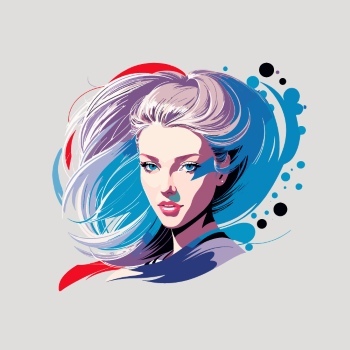 Artistic Woman Face Illustrations #7, 30xAI