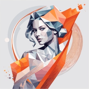 Artistic Woman Face Illustrations #7, 30xAI