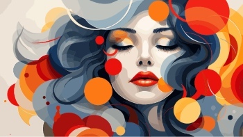 Artistic Woman Face Illustrations #7, 30xAI