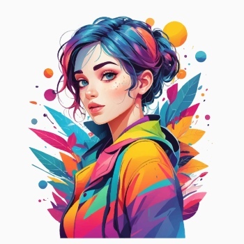Artistic Woman Face Illustrations #7, 30xAI