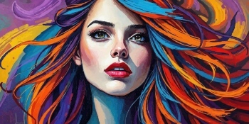 Artistic Woman Face Illustrations #7, 30xAI