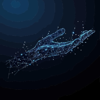 Futuristic Backgrounds - Polygonal Hands 36xAI