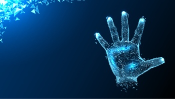 Futuristic Backgrounds - Polygonal Hands 36xAI