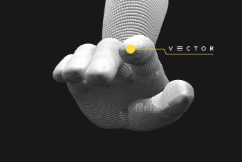 Futuristic Backgrounds - Polygonal Hands 36xAI