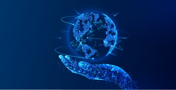 Futuristic Backgrounds - Polygonal Hands 36xAI