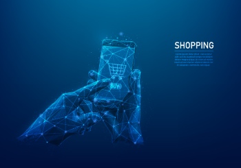 Futuristic Backgrounds - Polygonal Hands 36xAI