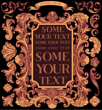 Baroque Victorian Frames, Borders & Patterns #1, 29xAI