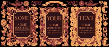 Baroque Victorian Frames, Borders & Patterns #1, 29xAI