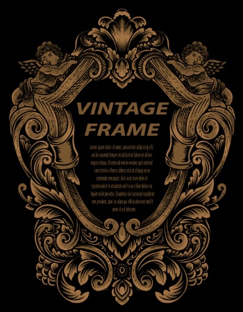 Baroque Victorian Frames, Borders & Patterns #1, 29xAI