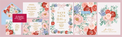 Floral Spring Frame Invite & Posters 26xAI Floral Spring Frame Invite & Posters 26xAI