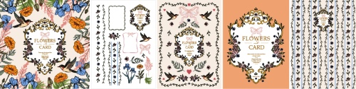 Floral Spring Frame Invite & Posters 26xAI Floral Spring Frame Invite & Posters 26xAI