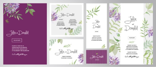 Floral Spring Frame Invite & Posters 26xAI Floral Spring Frame Invite & Posters 26xAI