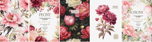 Floral Spring Frame Invite & Posters 26xAI Floral Spring Frame Invite & Posters 26xAI