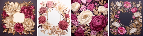 Floral Spring Frame Invite & Posters 26xAI Floral Spring Frame Invite & Posters 26xAI